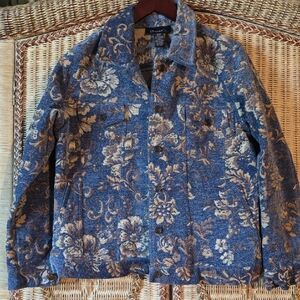 Denim&Co. Blue Tapestry Style Jacket